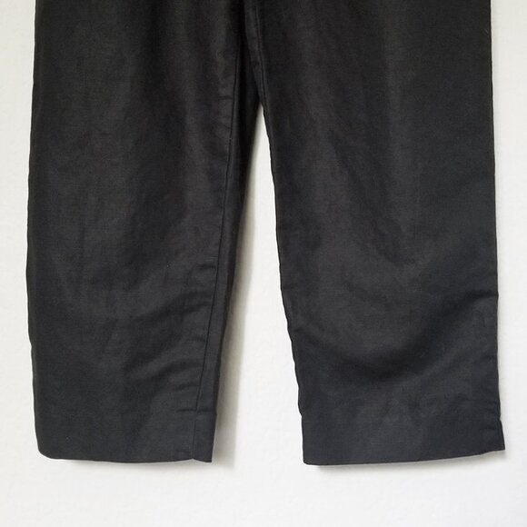 Kate Spade Linen Blend Twill Black Jumpsuit Size 2 Double Breasted Button $328 - Picture 12 of 16